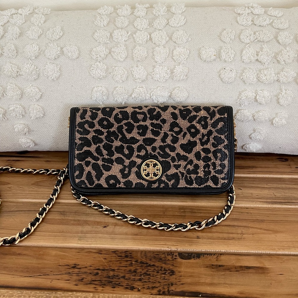 Tory Burch cheetah cross body